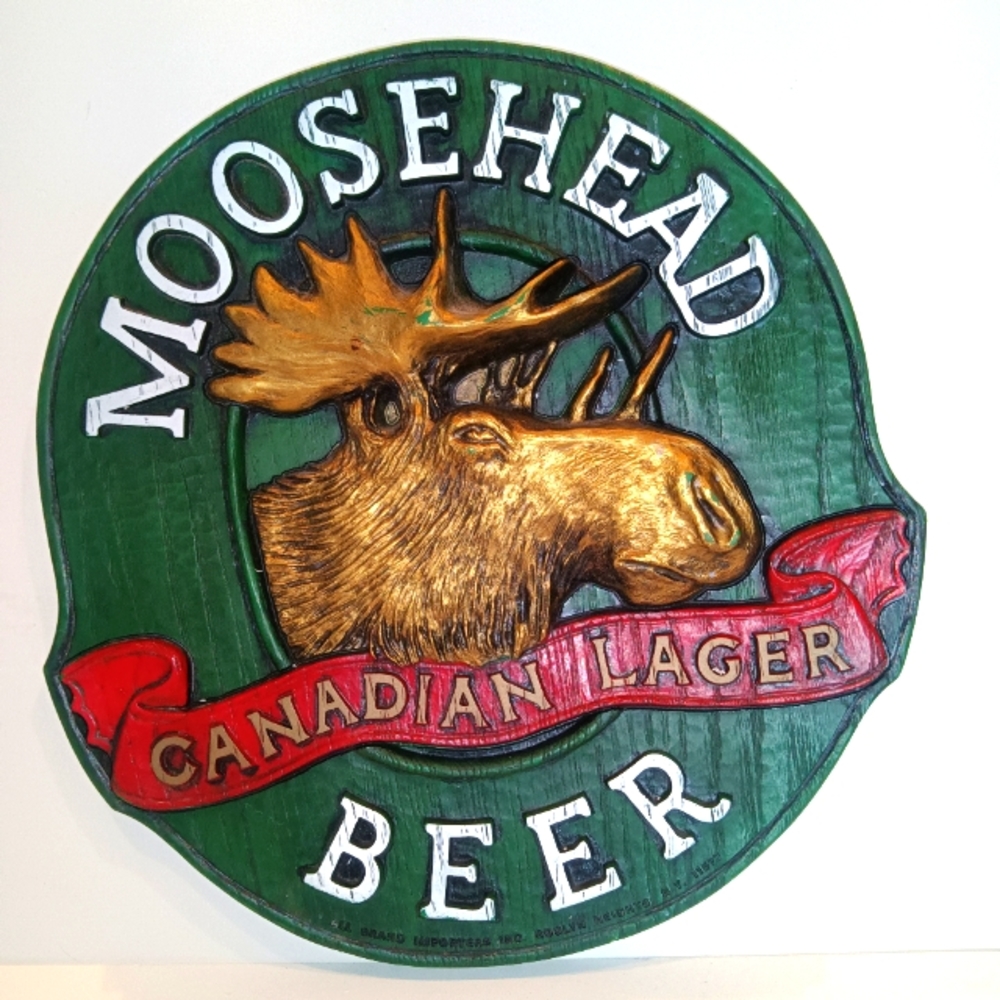 Moosehead Canadian Lager Beer Sign